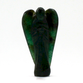 Ange en Pierre Précieuse Sculpté à la Main - Aventurine Verte