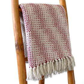 Plaid Confort Boho - 125x150cm - Rubis Bicolore