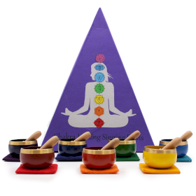 Coffret cadeau bol chantant pyramide des chakras