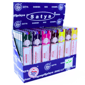 42x Pack de Présentation de 42 - Assortiment d\'Encens Satya 15 gms