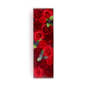 Boîte Longue - Roses Rouge Classiques