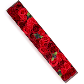 Boîte Extra Longue - Roses Rouge Classiques