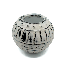Pot de Plante Grecque en Argile à Bulles - Crème 10cm
