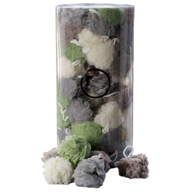 100x Tube de 100 Fleurs de Douche Tons Naturels 4 asst (tube display) - 50g