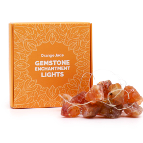 Lumières de charme de pierres précieuses - Jade orange