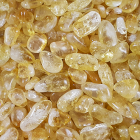 24x Pierres roulées – Citrine Quartz Grade A