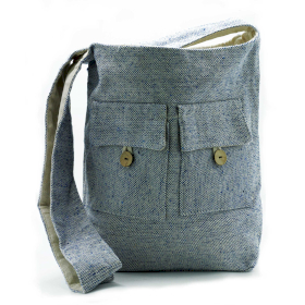 Sacs à Deux Poches Tons Naturels - Comp Denim - Grand