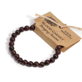 4x Bracelet de Puissance - Grenat Sanguine