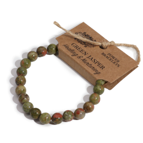 4x Bracelet de Puissance - Jaspe vert