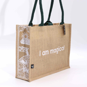 5x Grand sac en jute Hop Hare - Je suis magique