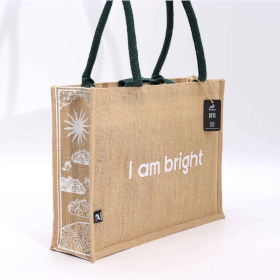 5x Grand sac en jute Hop Hare - Je suis brillant