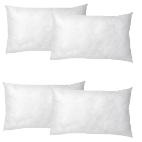 4x Coussin intérieur 30x50 cm 300 g