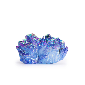 Quartz naturel amélioré de taille moyenne - Quartz Aura Aqua Halo (environ 100-150 g 7-10 cm)