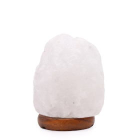 Lampe de sel blanc de l\'Himalaya - env. 1,5 - 2 kg