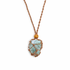 10x Collier à cordon pour pierre précieuse 45 cm/18 pouces - Marron