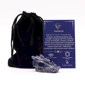 Pierre précieuse Petite tête de dragon - Sodalite 45x30x28mm