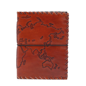 Journal de Voyage avec Couverture - Brun Clair - 96 Pages - 17x13cm