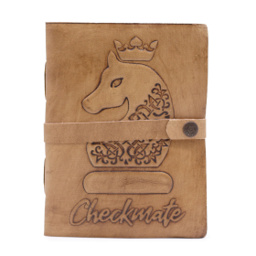 Livre Échec et Mat - Brun Clair - 200 Pages avec Bordures Découpées - 20x15cm