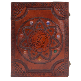 Grand Livre de Tombeaux  - Pierres Chakras Mandala du Dragon 100 Pages - 25x34cm
