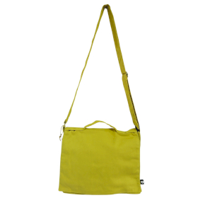 Sacoche d\'ordinateur en toile de coton - Moutarde