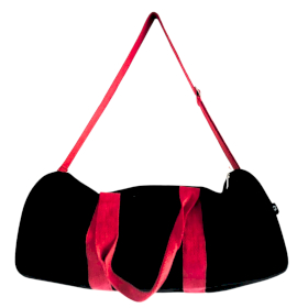 Sac de sport - Noir - Lanière rose cerise