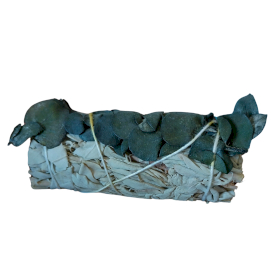 Batonnets de Sauge avec Emballage Kraft - Sauge Blanche & Eucalyptus 10 cm