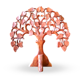 Panneau Décoratif Rond en Bois avec Om 40cm