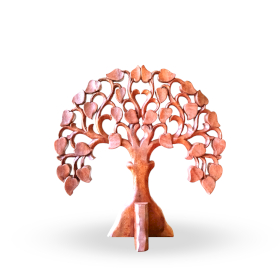 Panneau Décoratif Rond en Bois avec Om 30cm