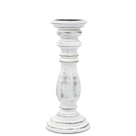 Support de bougie classique - Blanchi - 30x10cm - Moyen