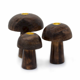 Ensemble de 3 Champignons pour cônes d\'Encens (10 cm 9 cm 8 cm)