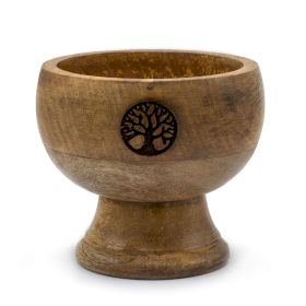 Grand Bol Rituel Porte-cône d\'Encens 11x6 cm - Arbre de Vie
