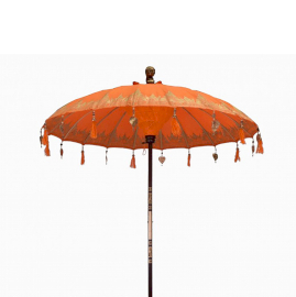 Parasol de Patio Bali - Coton - Décor Orange - 2m