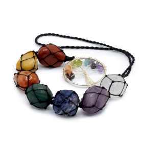 Pendant en Pierre Chakra Suspendu - Arbre de Vie