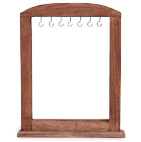 Présentoir Suspendu Moyen - Bois Foncé (40x30cm)