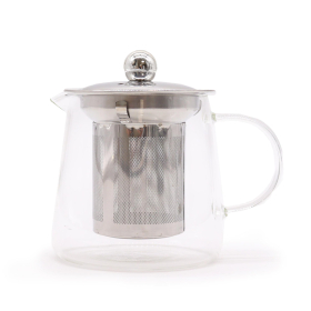 Théière en verre avec infuseur - Forme Flacon - 350 ml