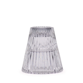 3x Porte-bougie réversible  pour dîner - Gris minuit