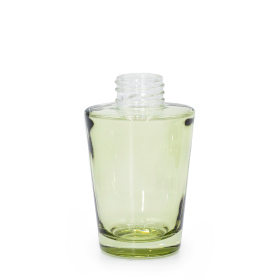 6x Bouteille de diffuseur de parfum 100ml en forme de vase (col 28mm) - Vert fumé