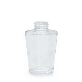 6x Bouteille de diffuseur de parfum 100ml en forme de vase (col 28mm) - Transparent