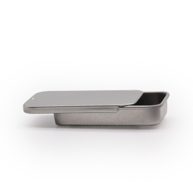 50x Petite boîte avec couvercle coulissant en aluminium - 10g (6x3.3x1 cm)