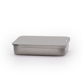 30x Petite boîte avec couvercle coulissant en aluminium - 20g (7x4.2x1.5 cm)