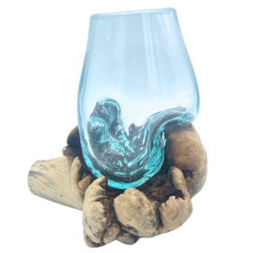 Verre en fusion sur bois parasite rare - Modèle Moyen
