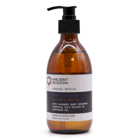 4x Huile de Massage et Bain Aromathérapie - Lavande Apaisante