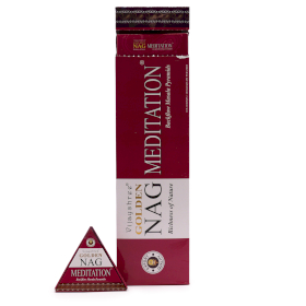 12x Cône d\'Encens à flux inversé - Méditation 42g Jumbo Golden Nag