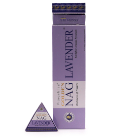 12x Cône d\'Encens à flux inversé - Lavande 42g Jumbo Golden Nag