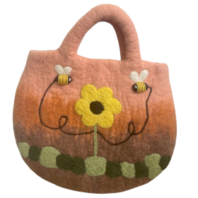 Sac en Feutre Tournesol & Abeilles
