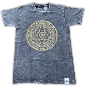 T-shirt Délavé - Chakra - Gris Foncé