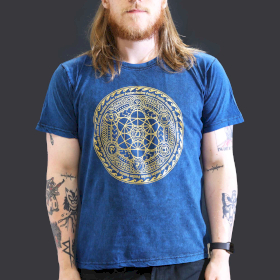 T-shirt Délavé - Chakra - Bleu