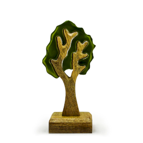 Arbre solitaire, décoration en bois 3D – 20x10 cm