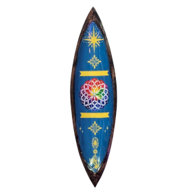 Encensoir émaillé – Bois de manguier – Mandala