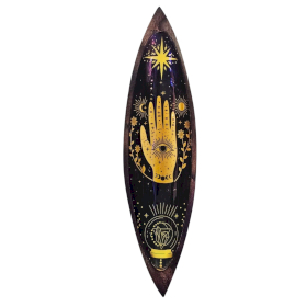Encensoir émaillé – Bois de manguier – Hamsa